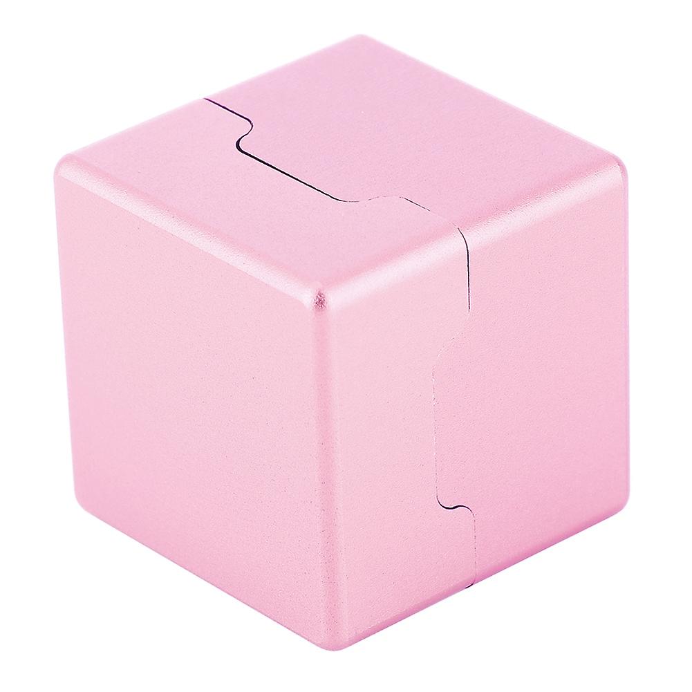 Aluminum Portable Mini Billiard Cue Chalk Holder Billiard Pool Chalks Carrier Case (Rose Gold)