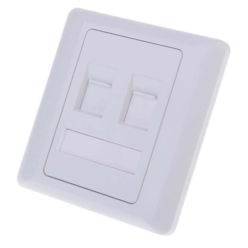 Network Socket Dual Port 86 Type Wall Panel Mounted Network Durable