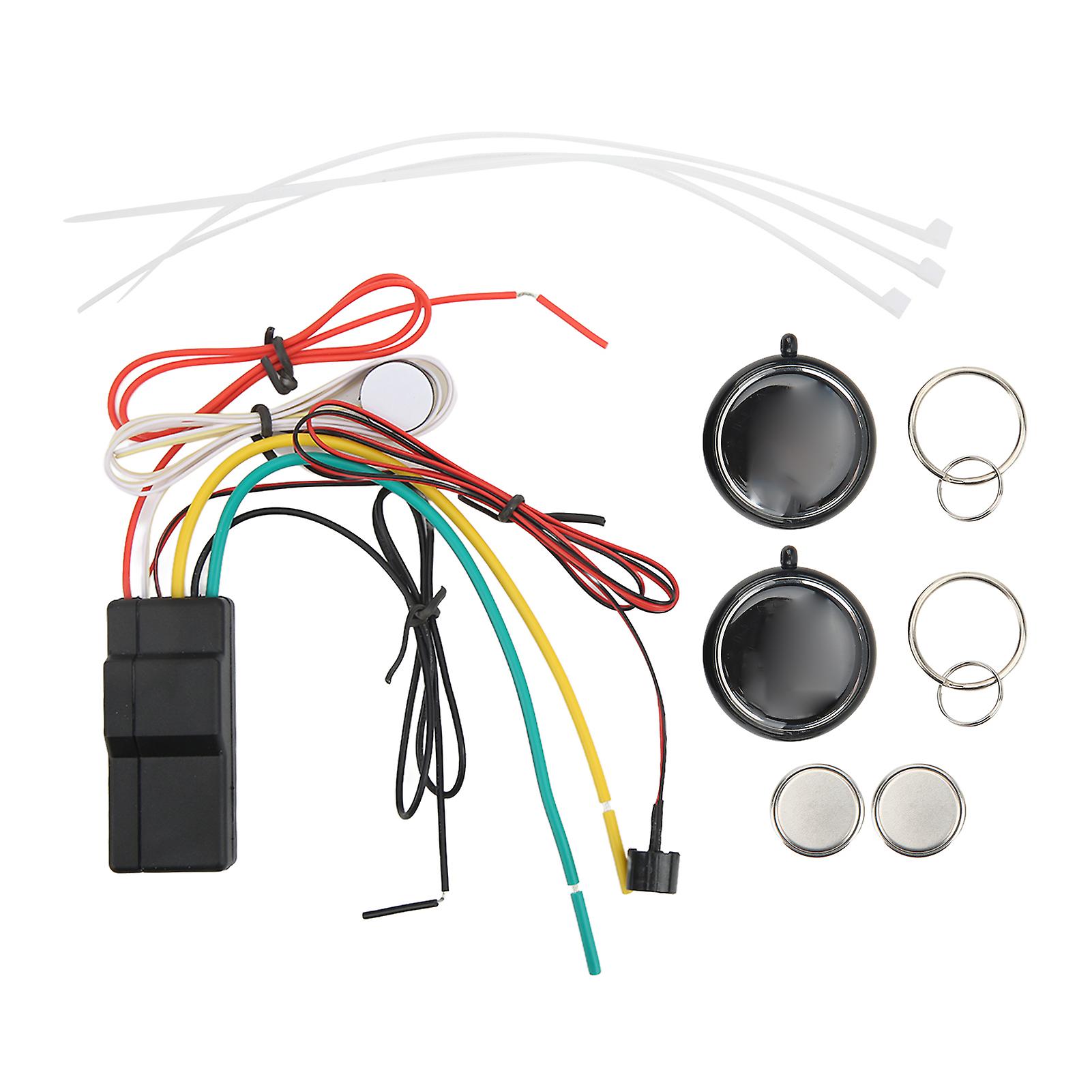 2.4GHZ Car Immobilizer Wireless Engine Lock Keyless Entry Car Alarm System Anti Hijacking Device for 12V Vehicle