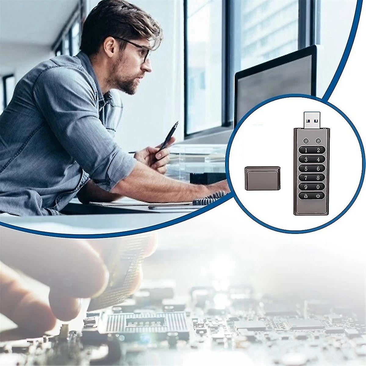 256g Usb Flash Drive Digital Encryption Drive Memory Stick Hardware Encryption Usb 3.0 U Disk Privacy Protection