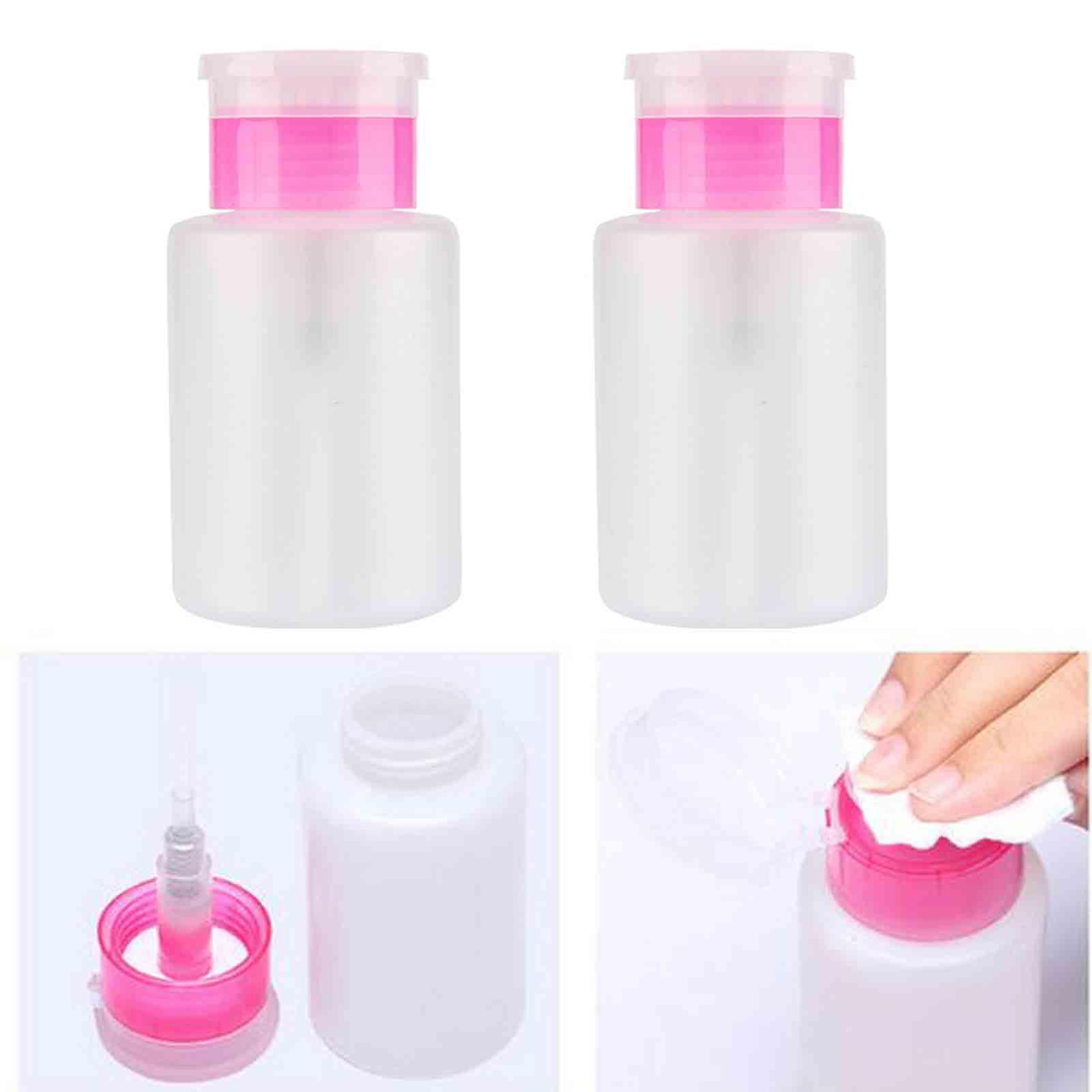 150 ml nagelpåfyllningsbar flaska tom presspump påfyllningsdispenser nagelkonst lack remover rengöringsmedel squeeze flaskor