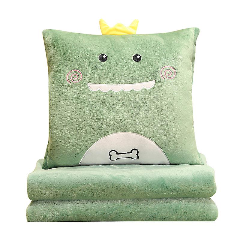 Air Conditioning Blanket Cartoon Cushion Quilt Dual Purpose Throw Pillow Blanket Hand-tucking Pillow