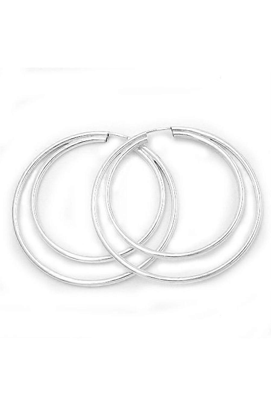 Earring Hoop 47-37 Mm Silver 925 - Gl91676