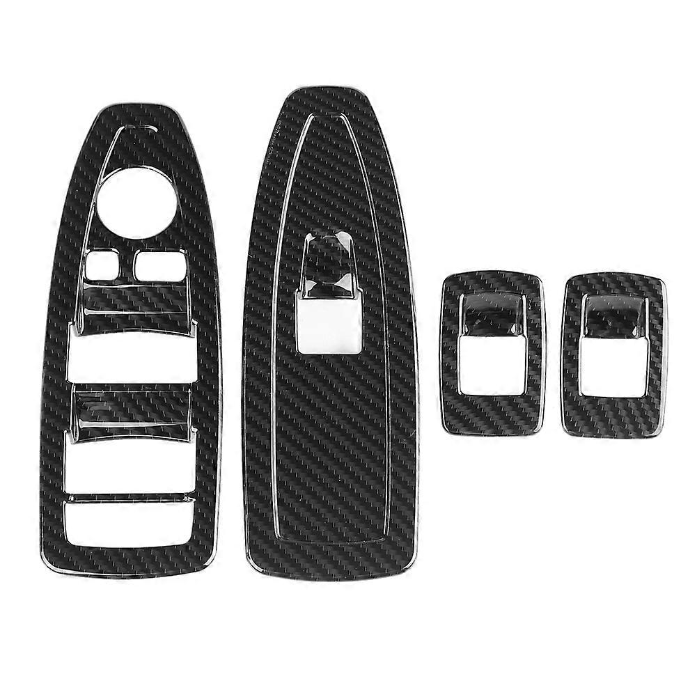4pcs Carbon Fiber Style Window Switch Frame Trim for BMW X1 16-19