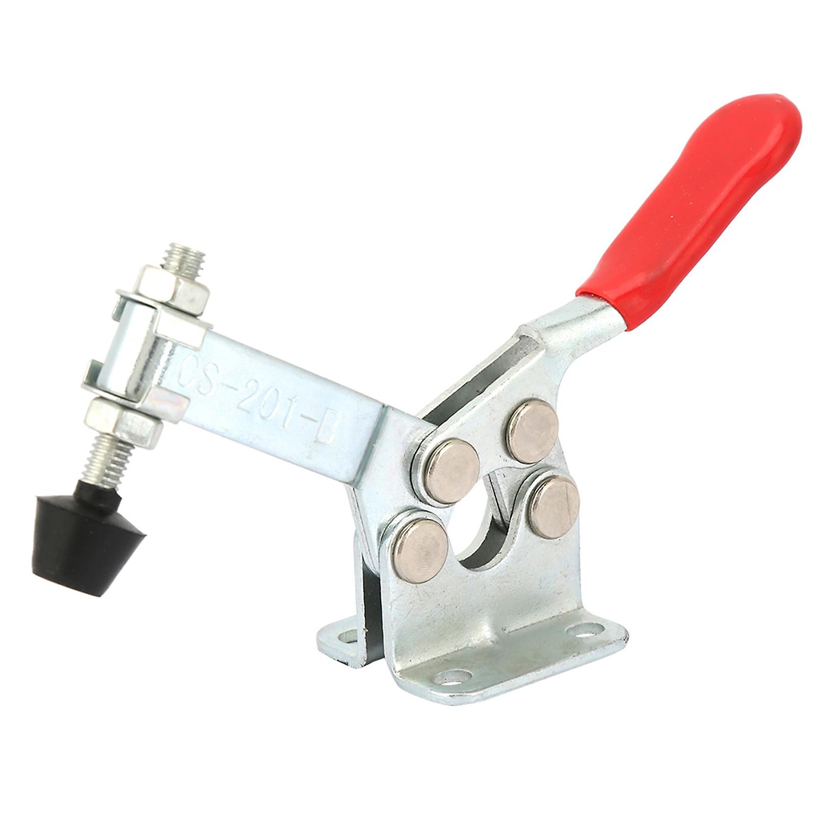 Quick Release Vertical Toggle Clamp, Horizontal Clamps, Carbon Steel Vertical Fixture Horizontal Toggle Clamp Hand Tool(201-B) GGOJK