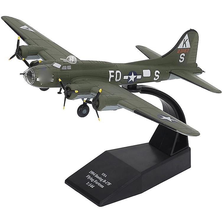 1:144 B-17F飛行機モデル、軍用戦闘機合金ダイカストモデルコレクション装飾用