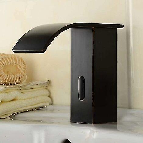 Automatic infrared sensor waterfall faucet