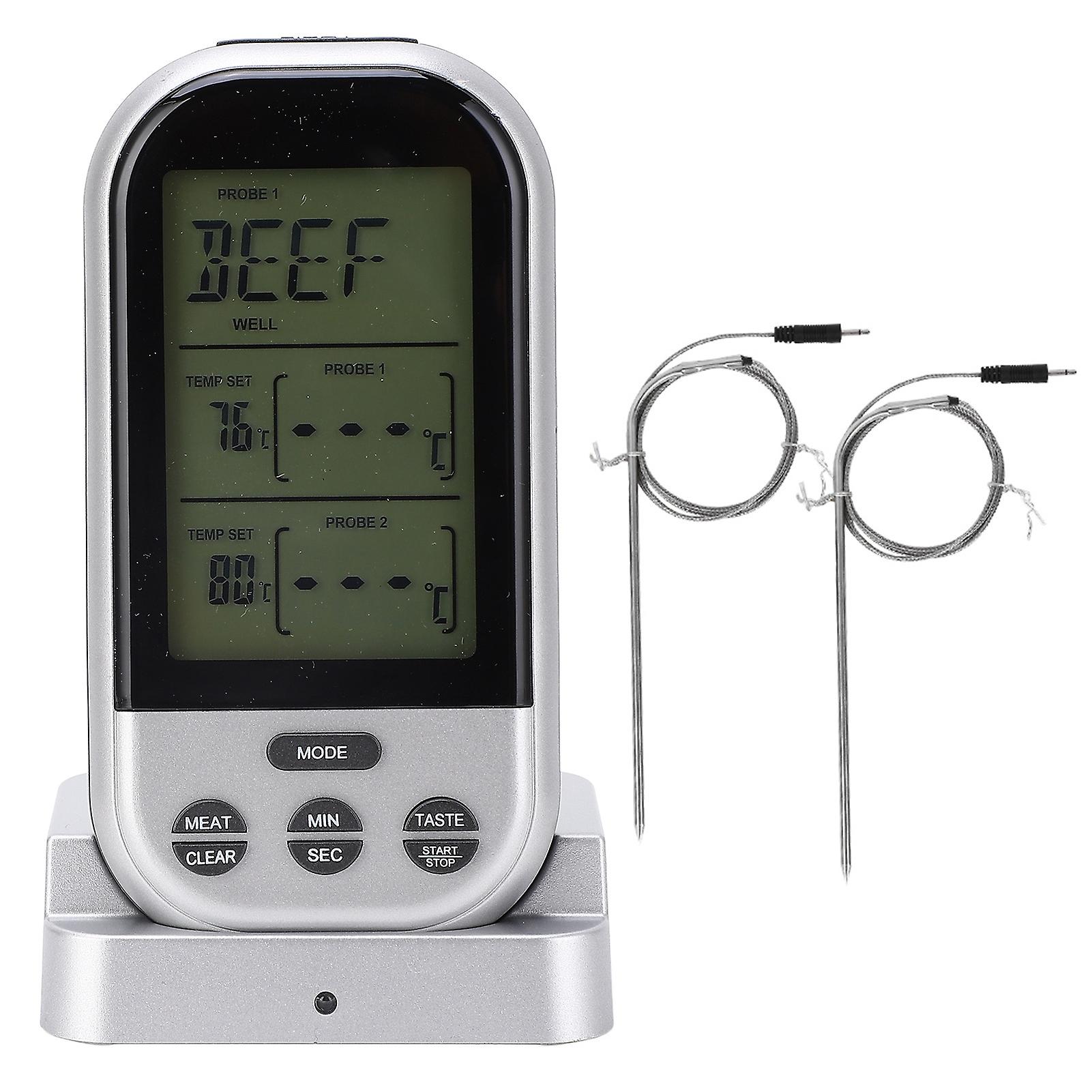 TS‑K32‑S Wireless Meat Thermometer Dual Probe Double Digital Temperature Meter Remote Cooking for Oven Smoker BBQ