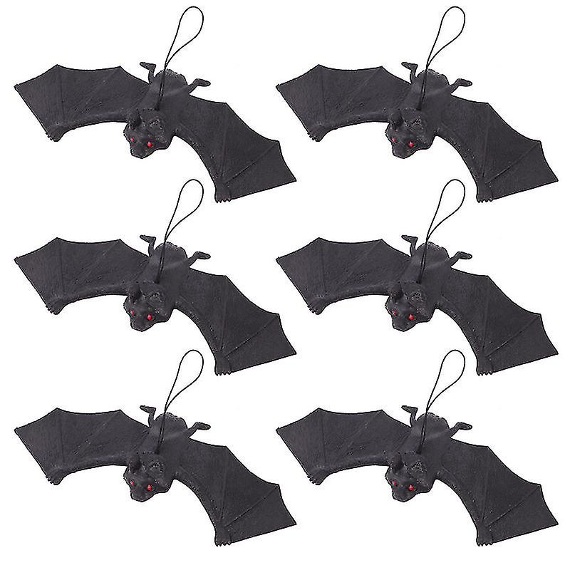 6pcs Halloween Hanging Bat