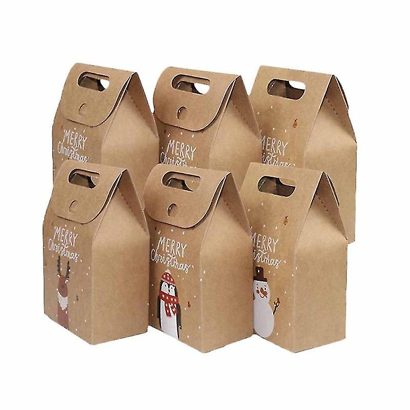 6pcs Christmas Paper Bag
