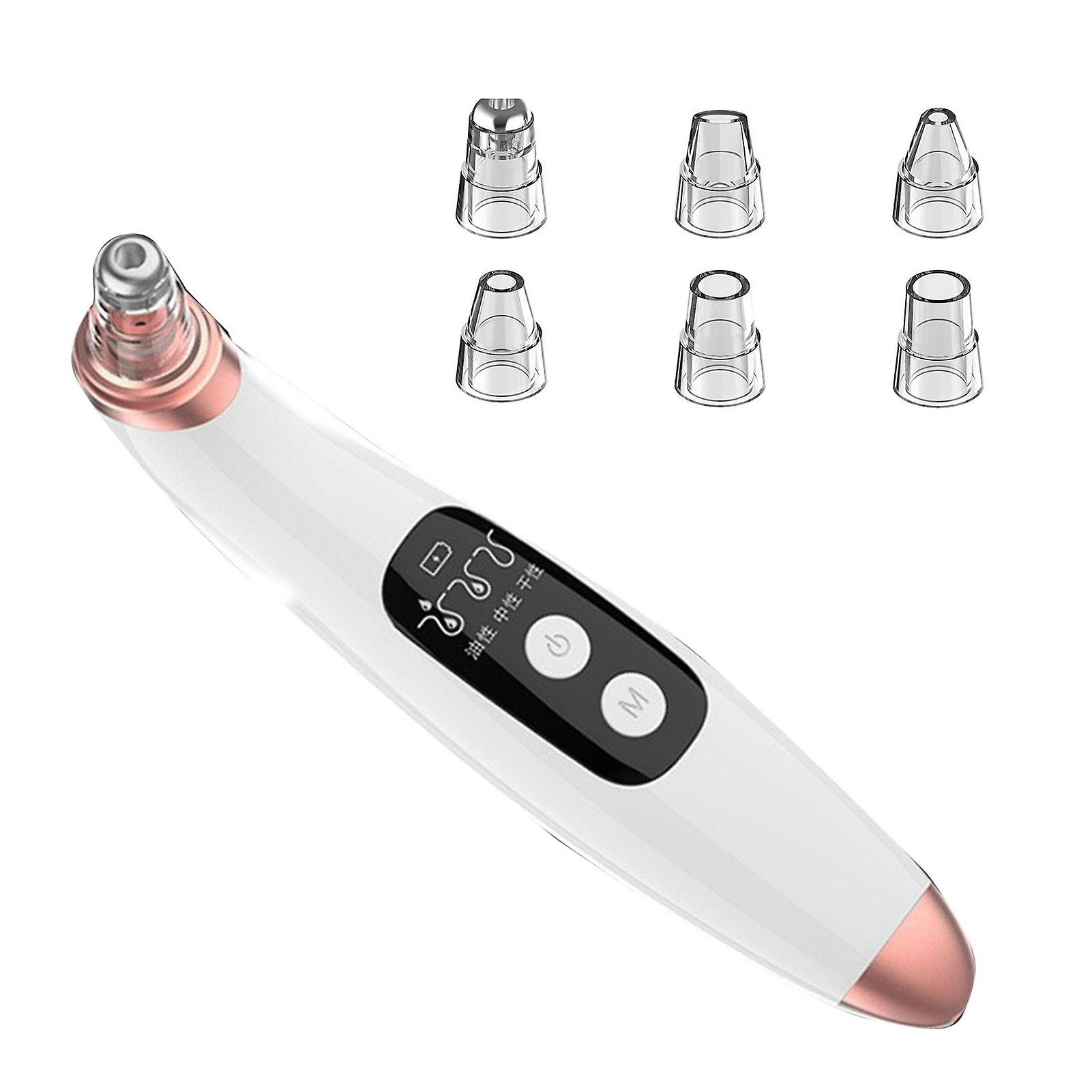 Machine électrique d'élimination des points noirs, aspirateur de pores en profondeur avec 6 têtes d'aspiration