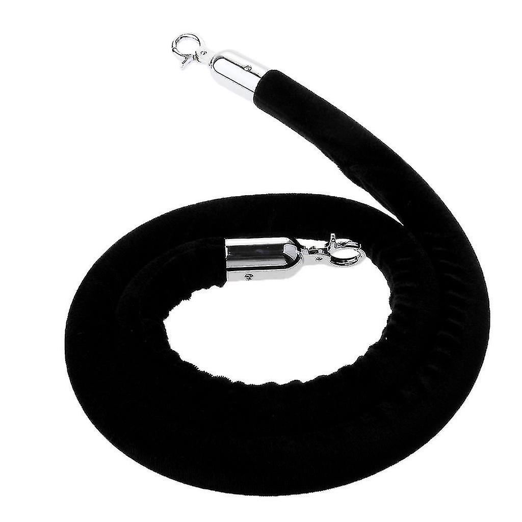 1.5m Velluto Corda Controllo Folla Candeliere Post Coda Linea Barriera Rosso-rx