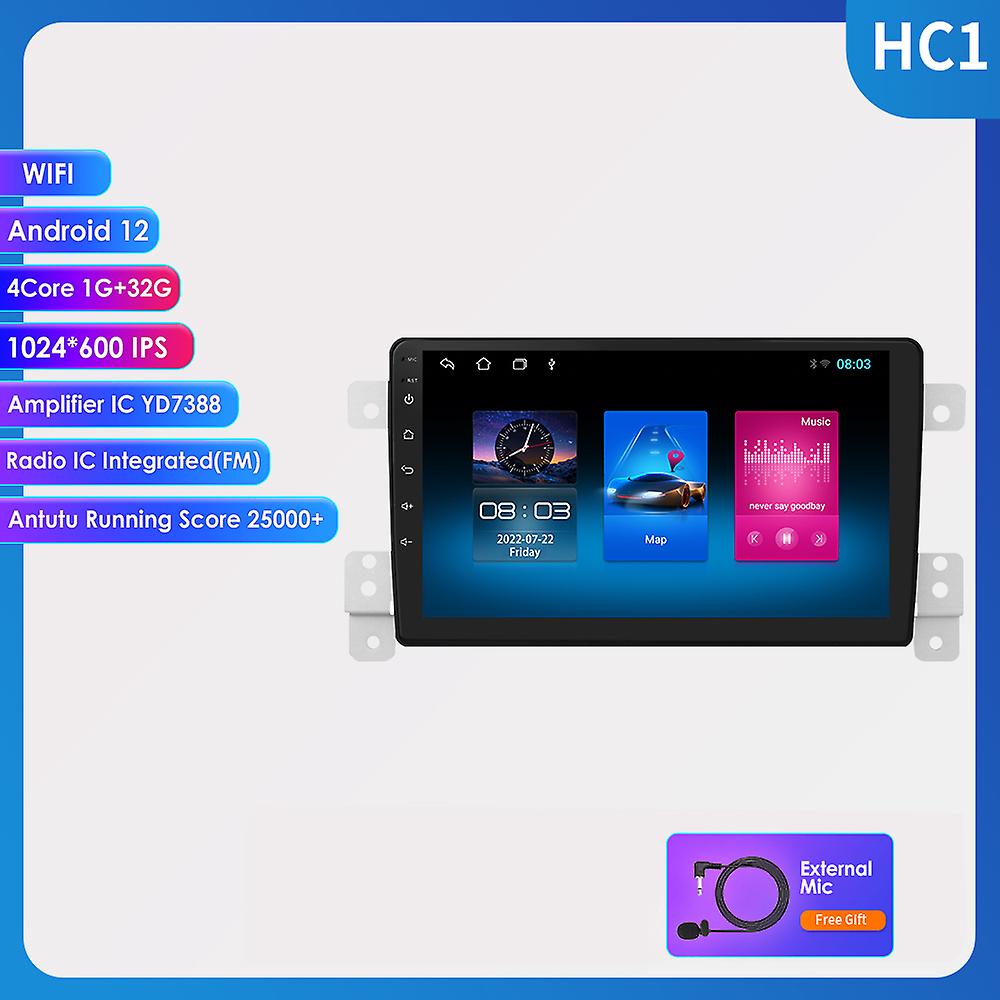 Hizpo Android 12 Car Radio Multimedia per Suzuki Grand Vitara 3 2005-2012 2013 2014 2015 2din Stereo Video Player Navigazione Gps