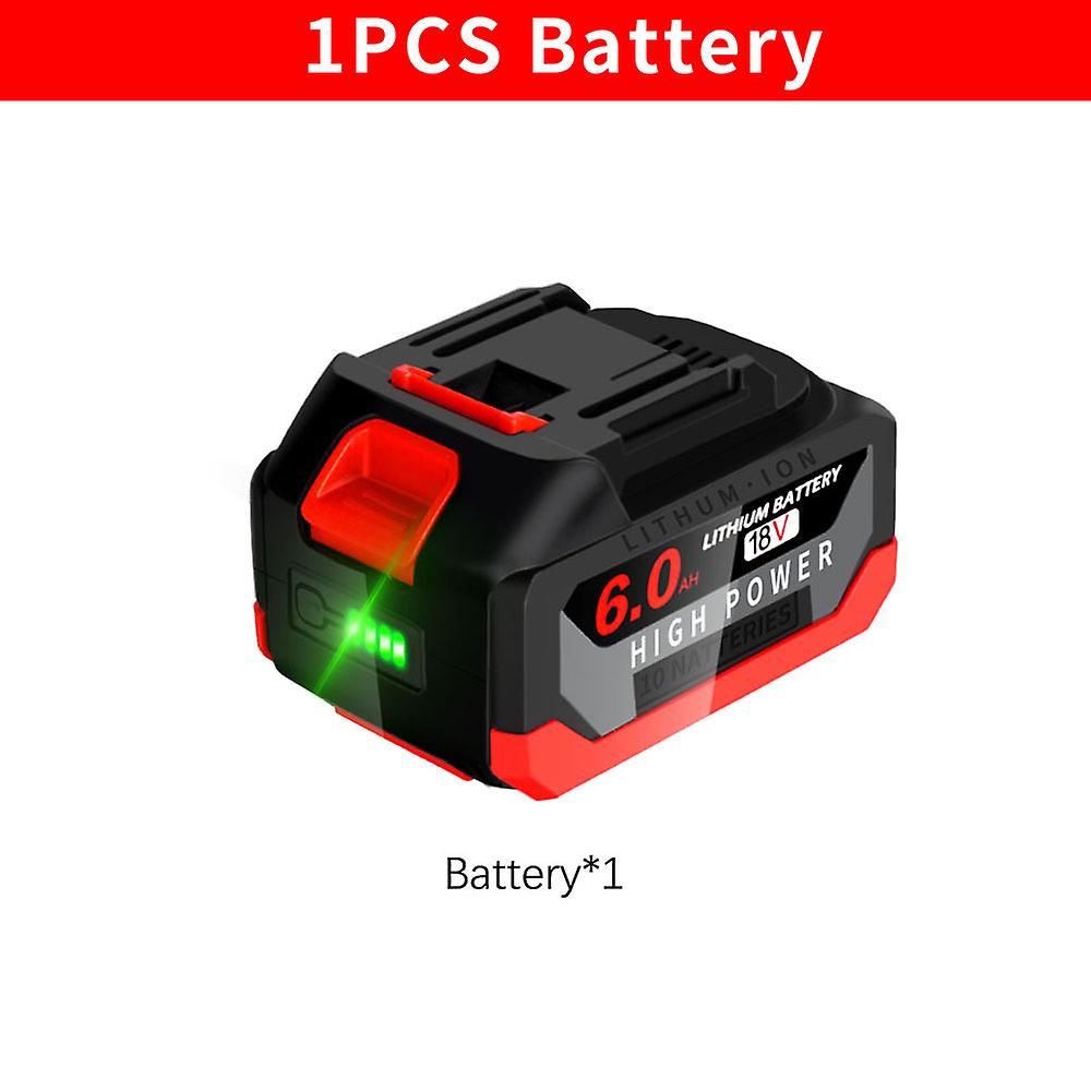 Onevan 18v 6.0ah Large Battery Upgraded Rechargeable Battery Lithium Battery For Makita For Power Tools With Battery Indicator