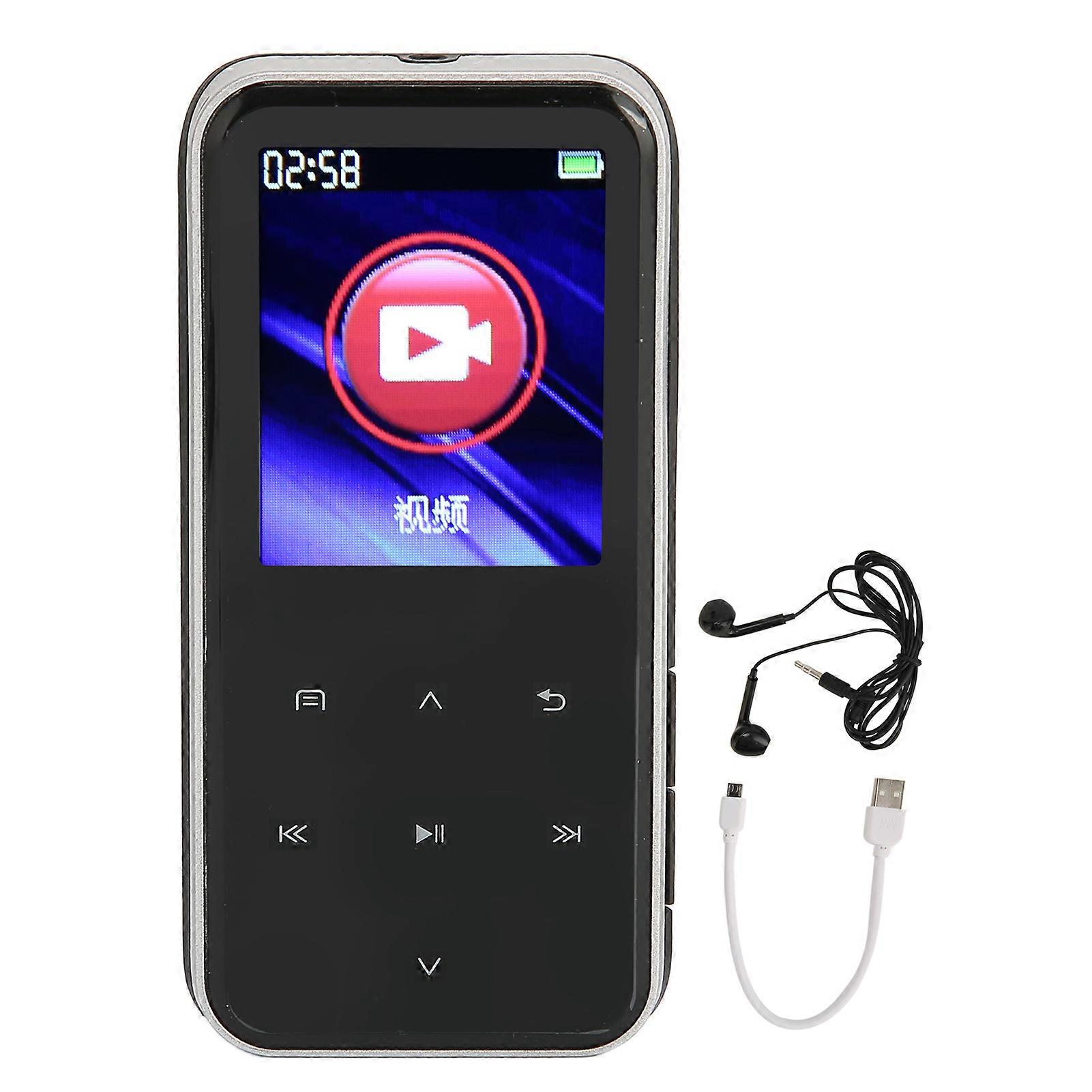 Mp3 Player Bluetooth Hifi Hd 1.8 Inch Screen Reading Recording Portable Video Music Player For Running Learning 8gb