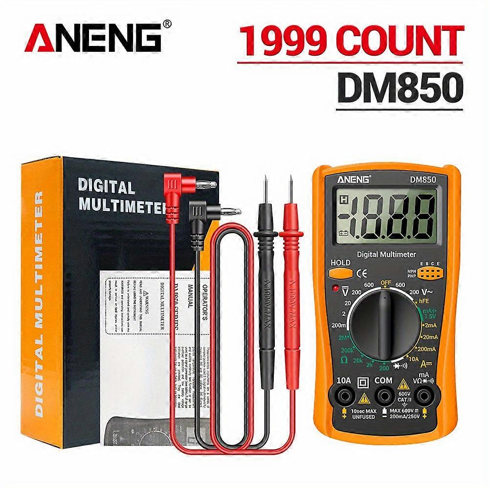 ANENG DM850 Digital Multimeter, 1999 Counts Eletric Professional Automatic AC/DC Votage Tester, Current Ohm Ammeter Detector Tools