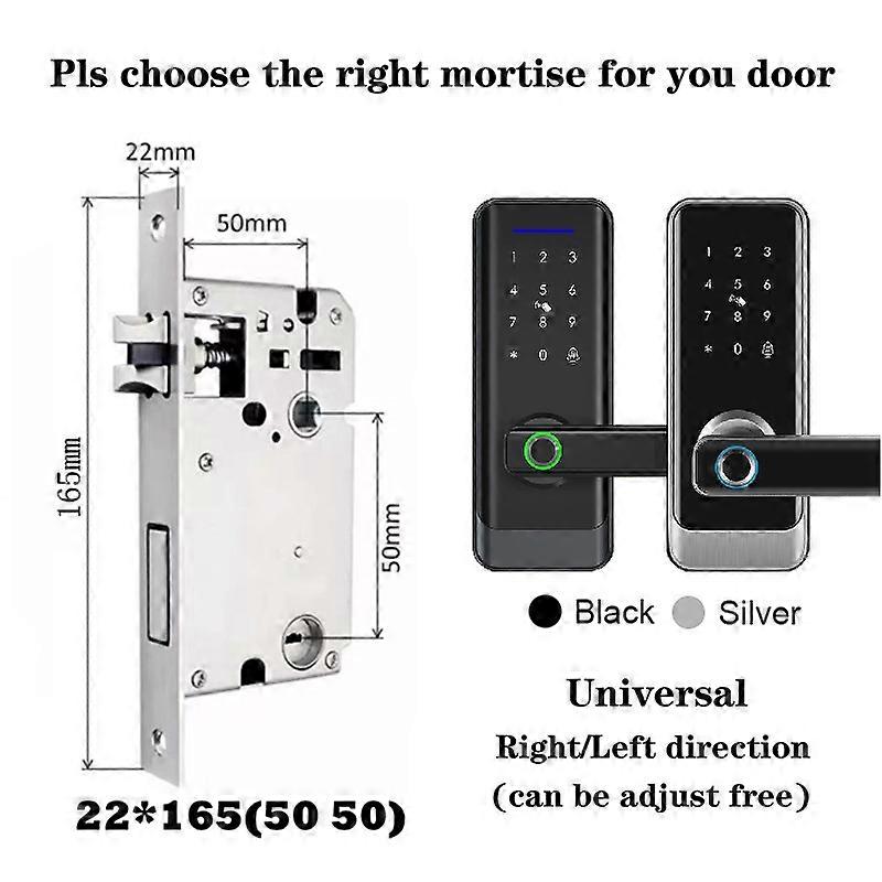 Ttlock Bluetooth Fingerprint Waterproof Door Lock Safety Serrure Intelligente With Biometric Handle Code Nfc Card For Home