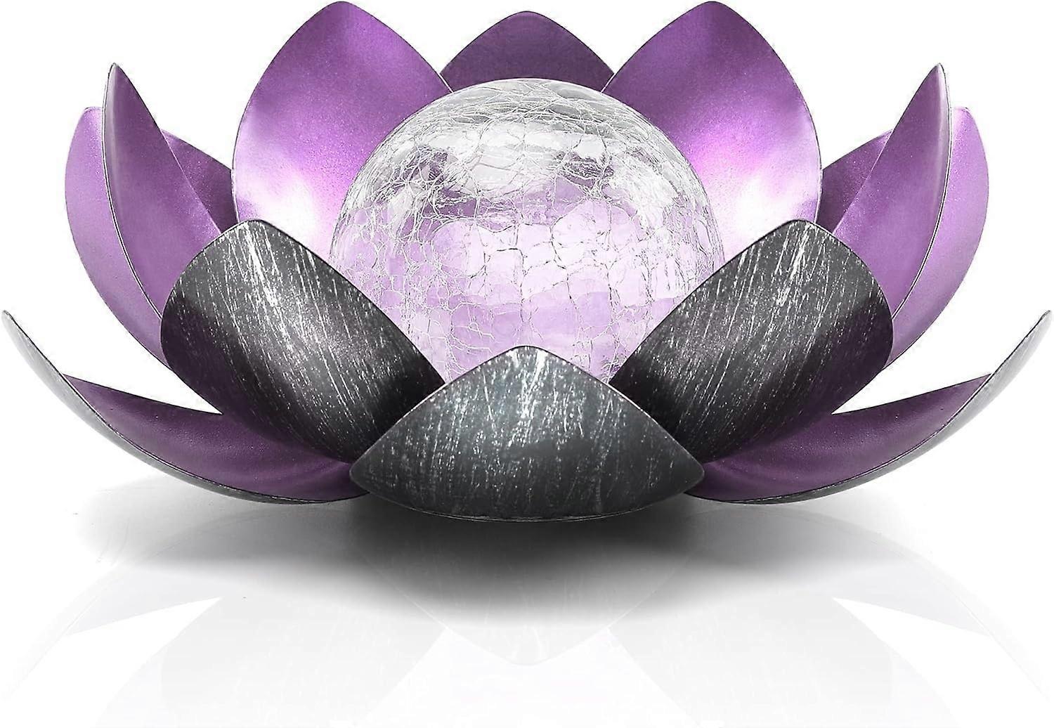 Solar Light Outdoor , Metal Glass Decorative Waterproof Garden Light LED Solar Flower Lights for Pat