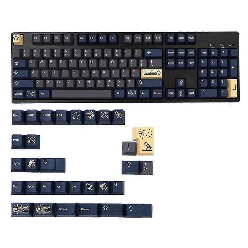 Stargaze Keycap Set 135pcs Dye Subbed PBT Keycaps Set for Keyboard Cherry MX
