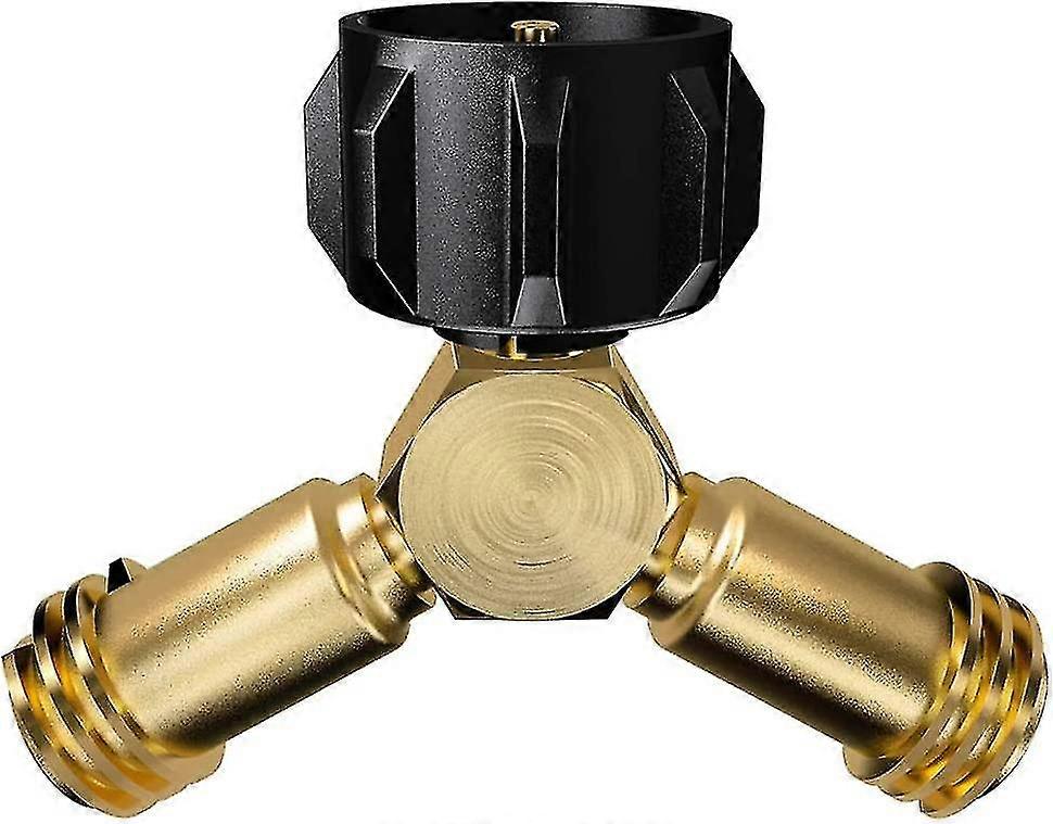 البروبان خزان Y-التقسيم، محول البروبان 2 صمام الطريق ل20 £ Lp اسطوانة الغاز ربط 2 الأجهزة، Bbq جريل، سخان، مواقد، وأكثر من ذلك