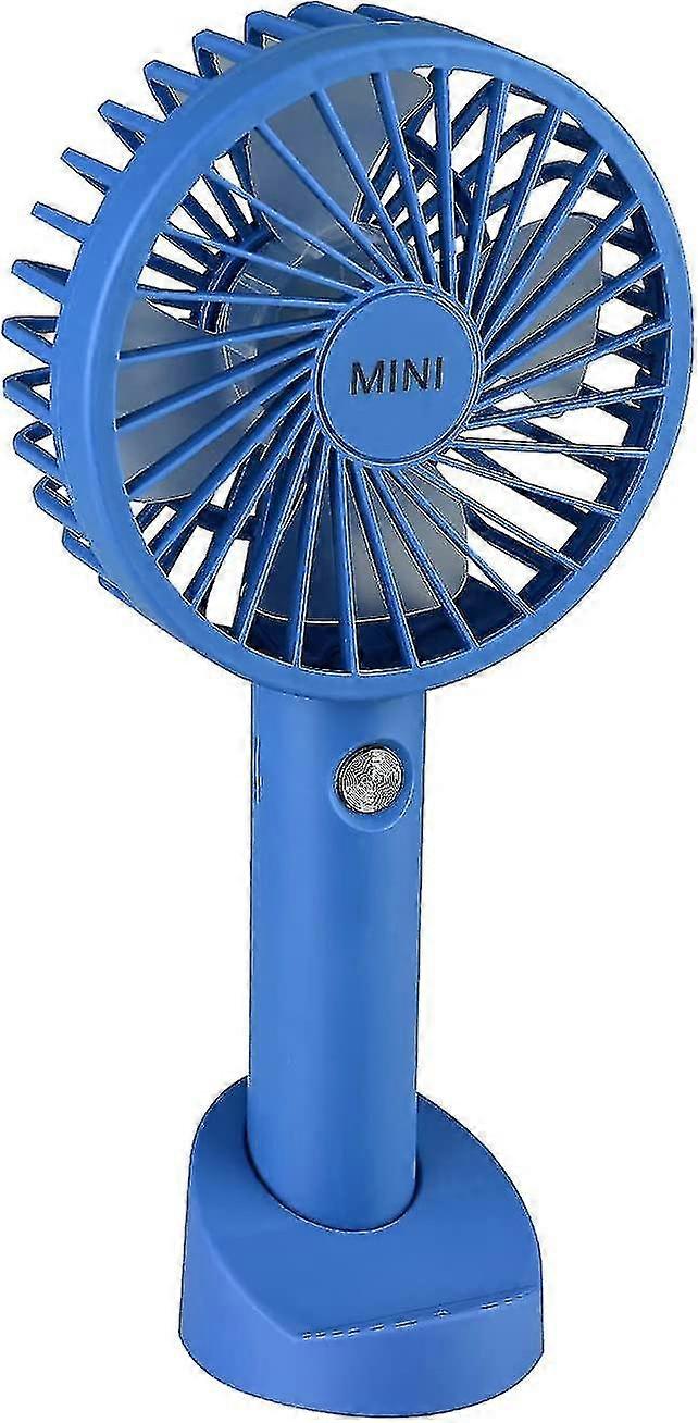 Mini Portable Handheld Fan Usb Charging 3-speed Wind Power With Base