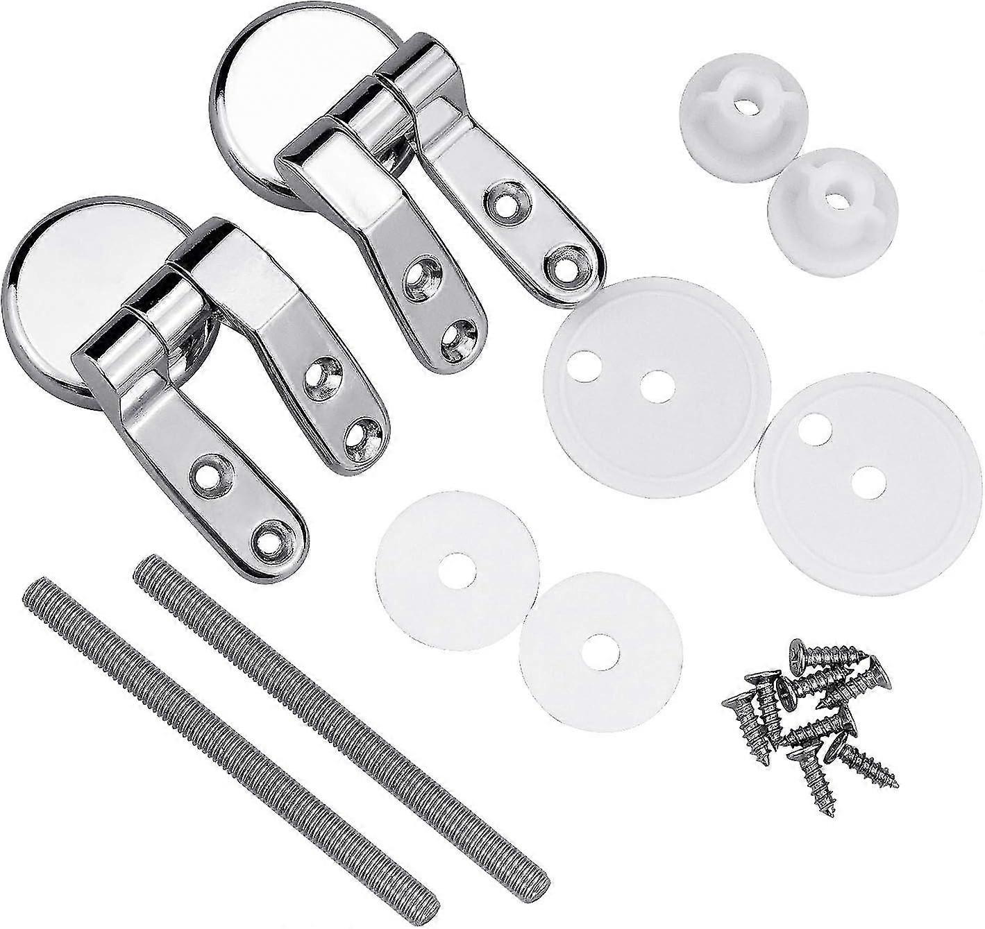 18 Piece è s Hinge Toilet Seat Fixings, Toilet Seat Fixing With Chrome Hinges