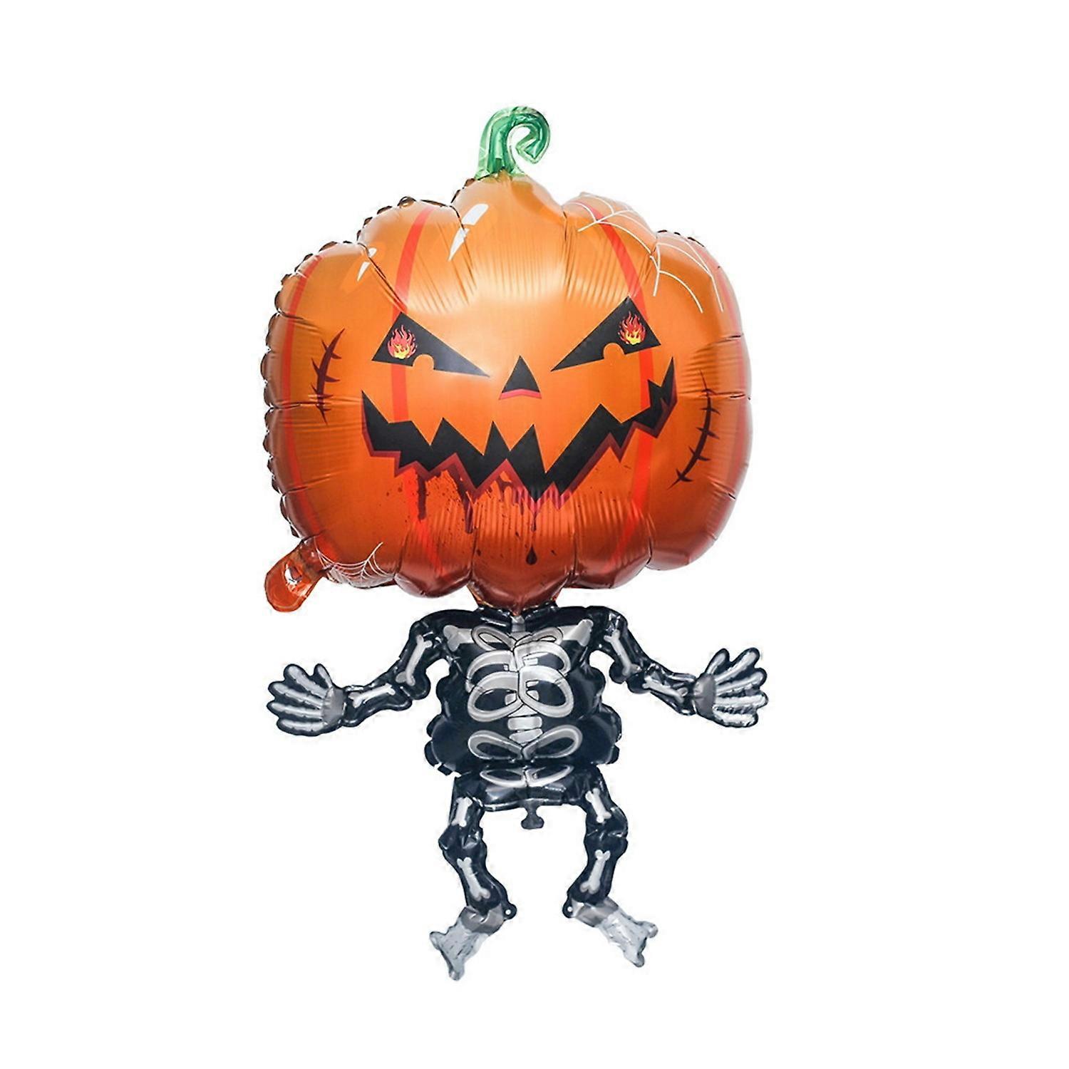 Halloween Balloon Funny Scary Pumpkin Skeleton Spider Witch Haunted House Shape Reusable Leak-Proof