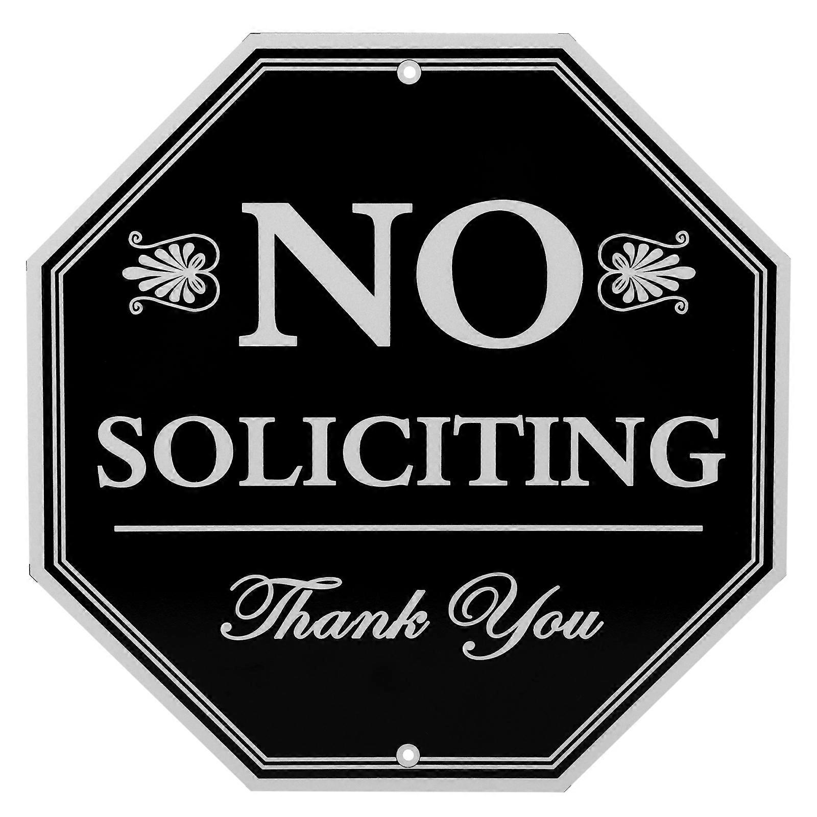 Practical No Soliciting Sign Window Sign No Soliciting Sign for Front Door