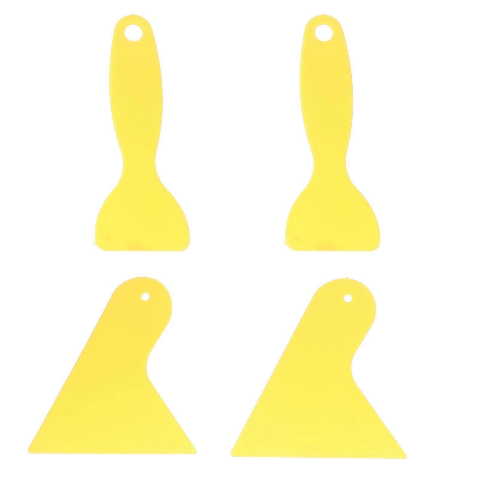 4pcs Car Wrap Squeegees Car Window Decal Sticker Squeegee Plastic Scraper