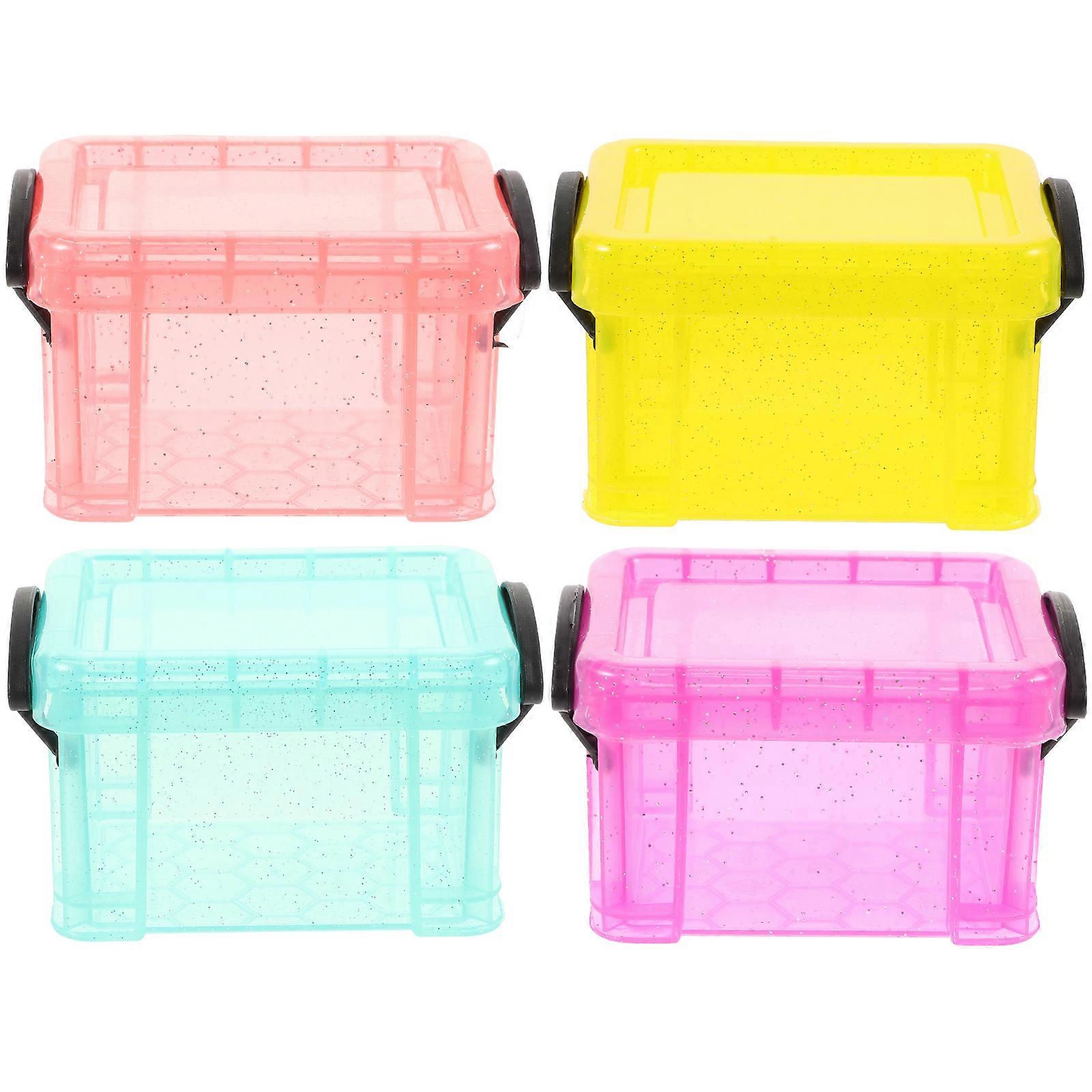4pcs Small Sundries Storage Boxes Storage Containers Small Jewelry Containers