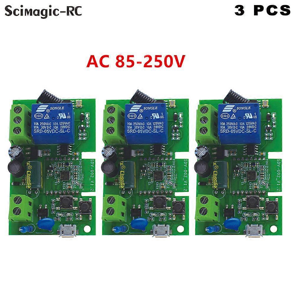 Smart Wifi Motor Switch Module 5V 12V 32V 220V RF 433 Radio Remote Control 1 Channel Inching Relay