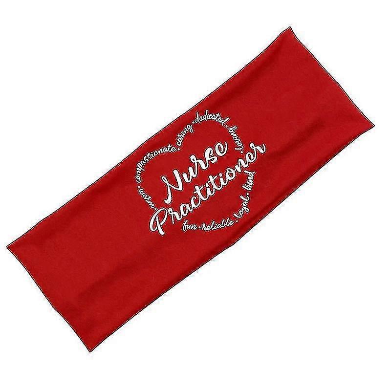Headband Nurse Practitioner Letters Print Button Headband