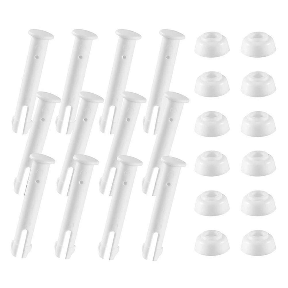 12 Pcs Plastic Pool Joint Pins Seals Replacement Parts Accessories for Swimming Pool-YuJia