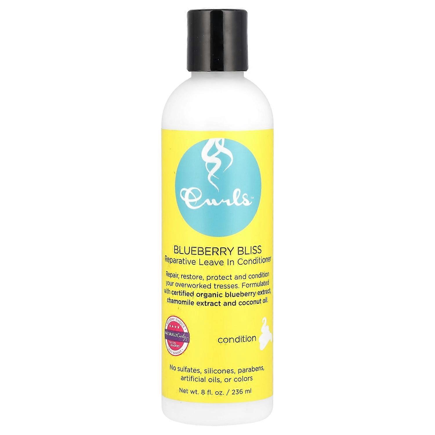 Curls, Reparative Leave In Conditioner, Blueberry Bliss, 8 fl oz (236 ml)
