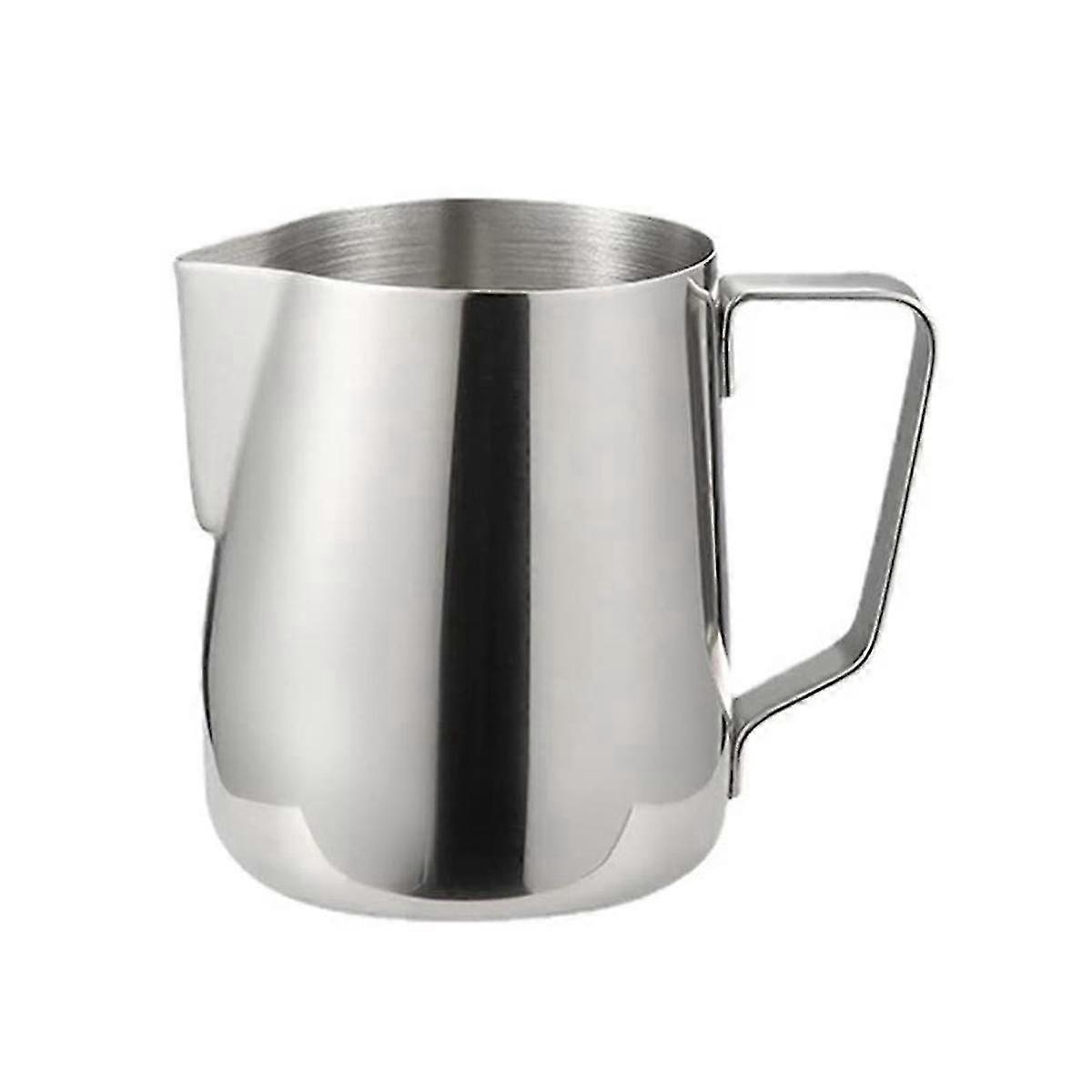 Milk Jug, 304 Stainless Steel Milk Cup Milk Frothing Pitcher Milk Pitcher For Making Latte Coffee A