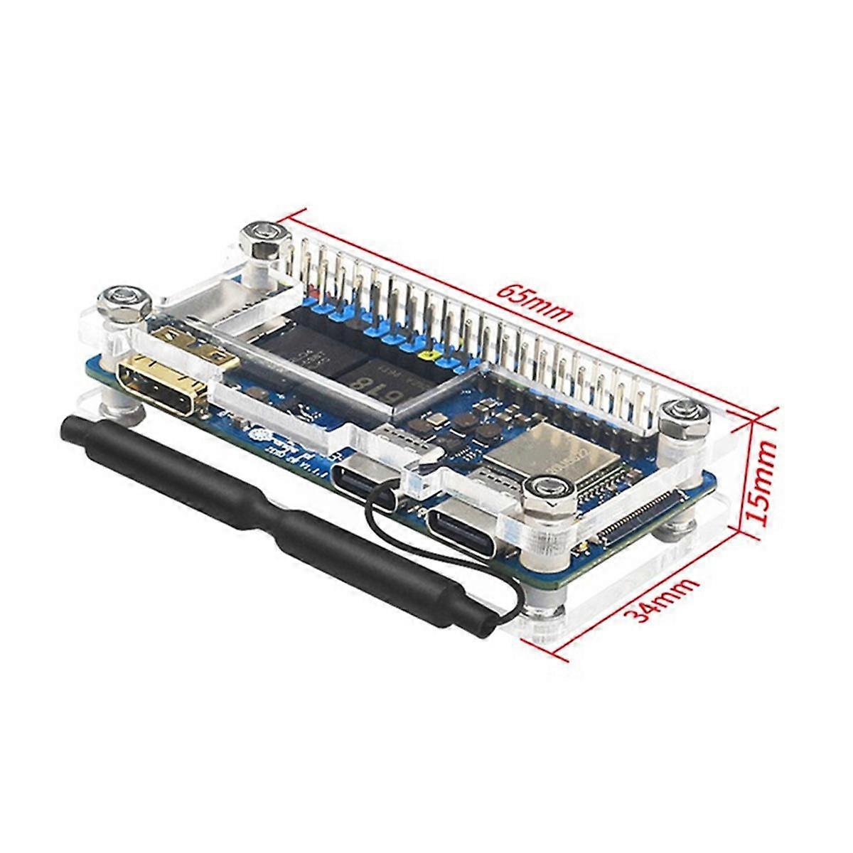 Acrylic Case for Zero 2W Zero 2W Motherboard Protective Case Compatible Heat Sinks