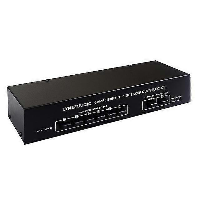 6 In 2 out power amplifier switcher/loudspeaker switch distribute device/compare device 300w without consumption