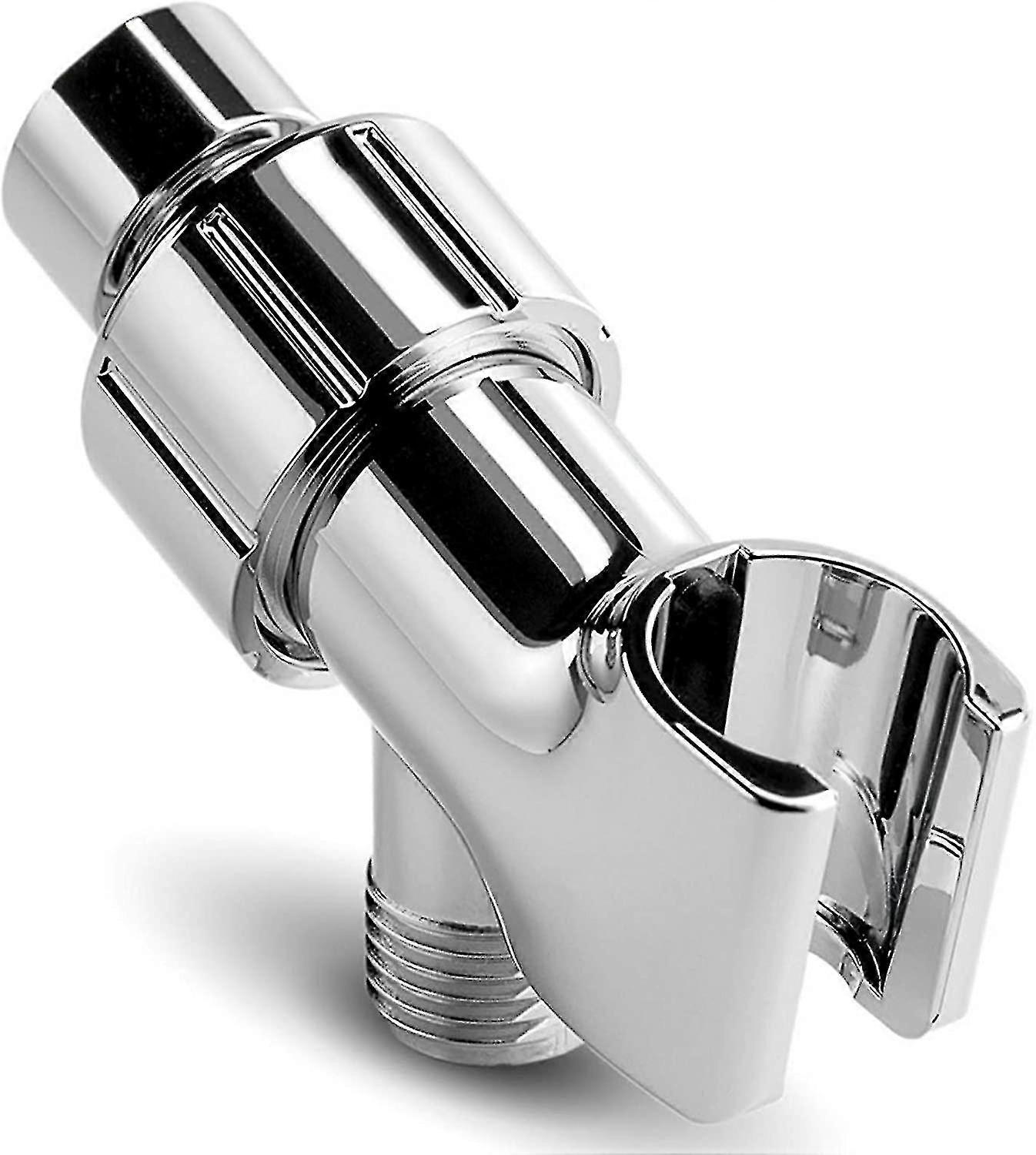 Shower Arm Bracket Chrome Finish, Universal Head Bracket, Replacement Parts, Adjustable Bracket For Handheld Shower Heads With Wall Hook And Brass Swi