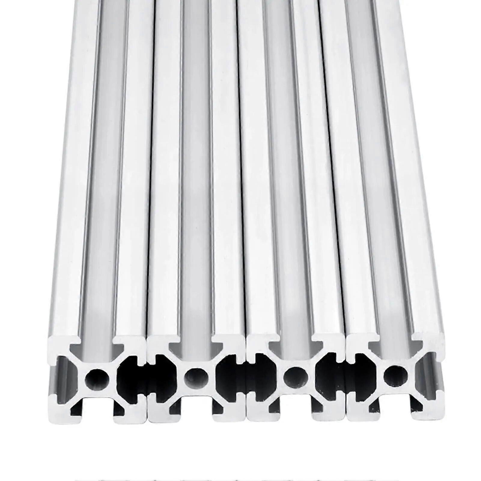 4pcs 300mm 1-600 Τ εξώθηση αλουμινίου Ευρωπαϊκό πρότυπο ανοδιωμένη γραμμική ράγα για 3D μέρη εκτυπωτών CNC DIY ασημί μαύρο