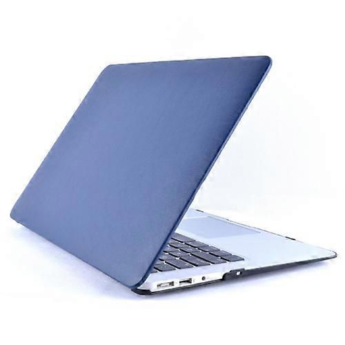 Laptop PU Leather Paste Case for MacBook 12 inch A1534 (2015 - 2017) (Dark Blue)