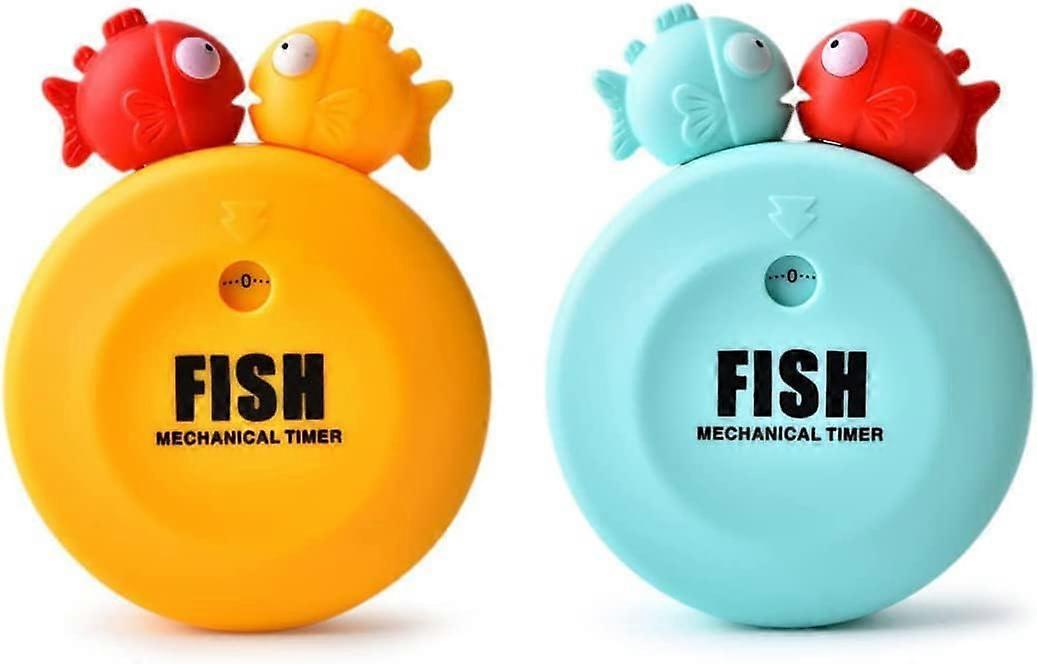 Kitchen Timer Set of 2, Kitchen Timer, Wind Up Timer, 100% Mechanical, Magnetic Back,2024 Ping