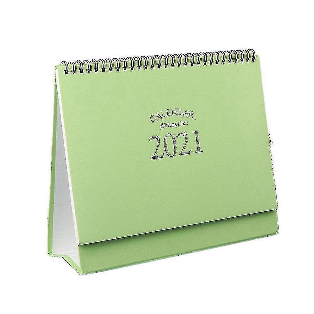 2pcs 2021 Nordic Style Simple Desk Calendar Desk Calendar Table Daily Monthly Schedule Planner