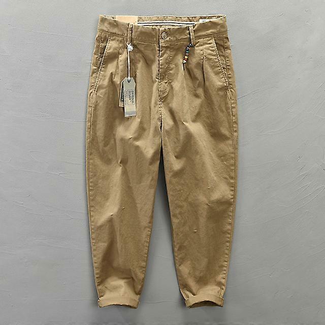 Spring Autumn Pure Cotton Men Cargo Pants