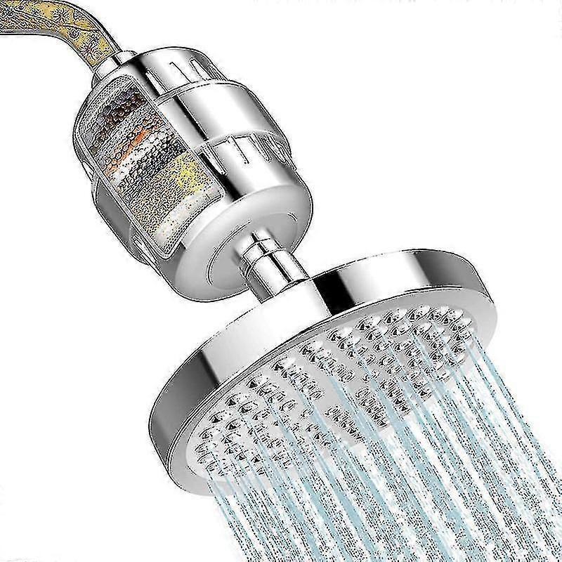 Shower Head And 15 Stage Shower Filter Combo High Pressure 5 Spray Settings