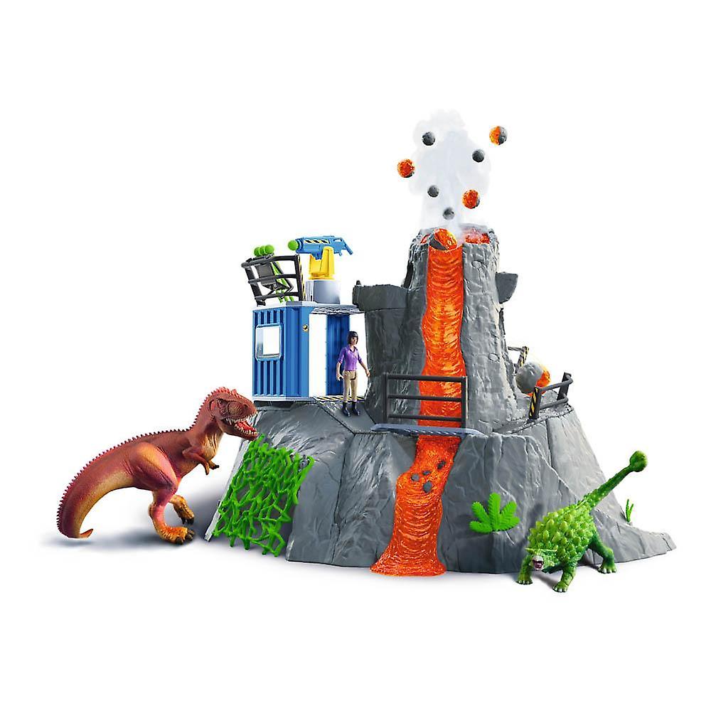 Schleich Dinosaur Volcano Expedition Base Camp Toy Playset