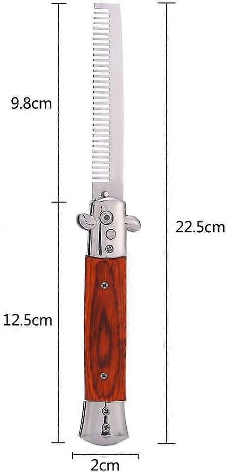 8.9 Inch 4 Colors Spring Folding Push Button Pocket Comb Stainless ...