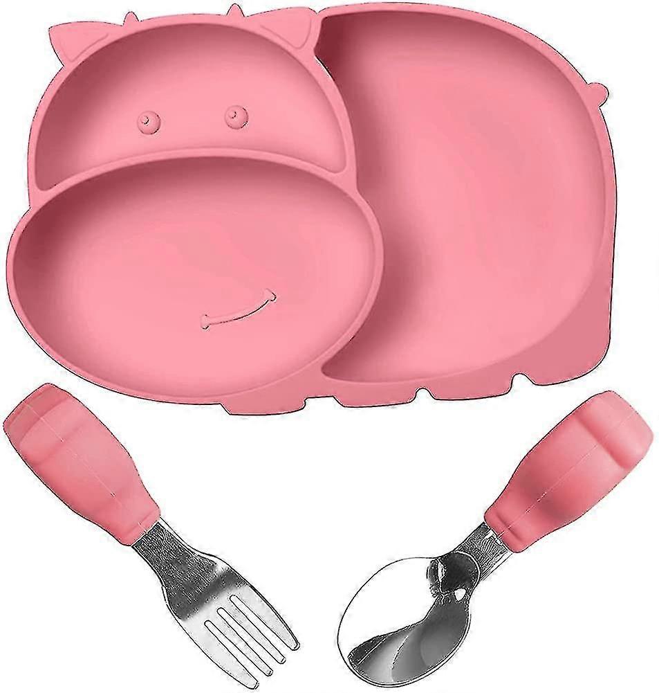 Suction Plate Baby Silicone Suction Plate For Toddlers Baby Weaning Plate