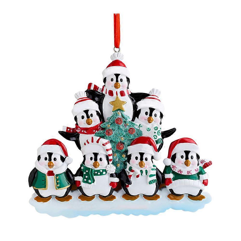 Christmas Penguin Family Ornament Xmas Tree Bauble Party Hanging Decoration