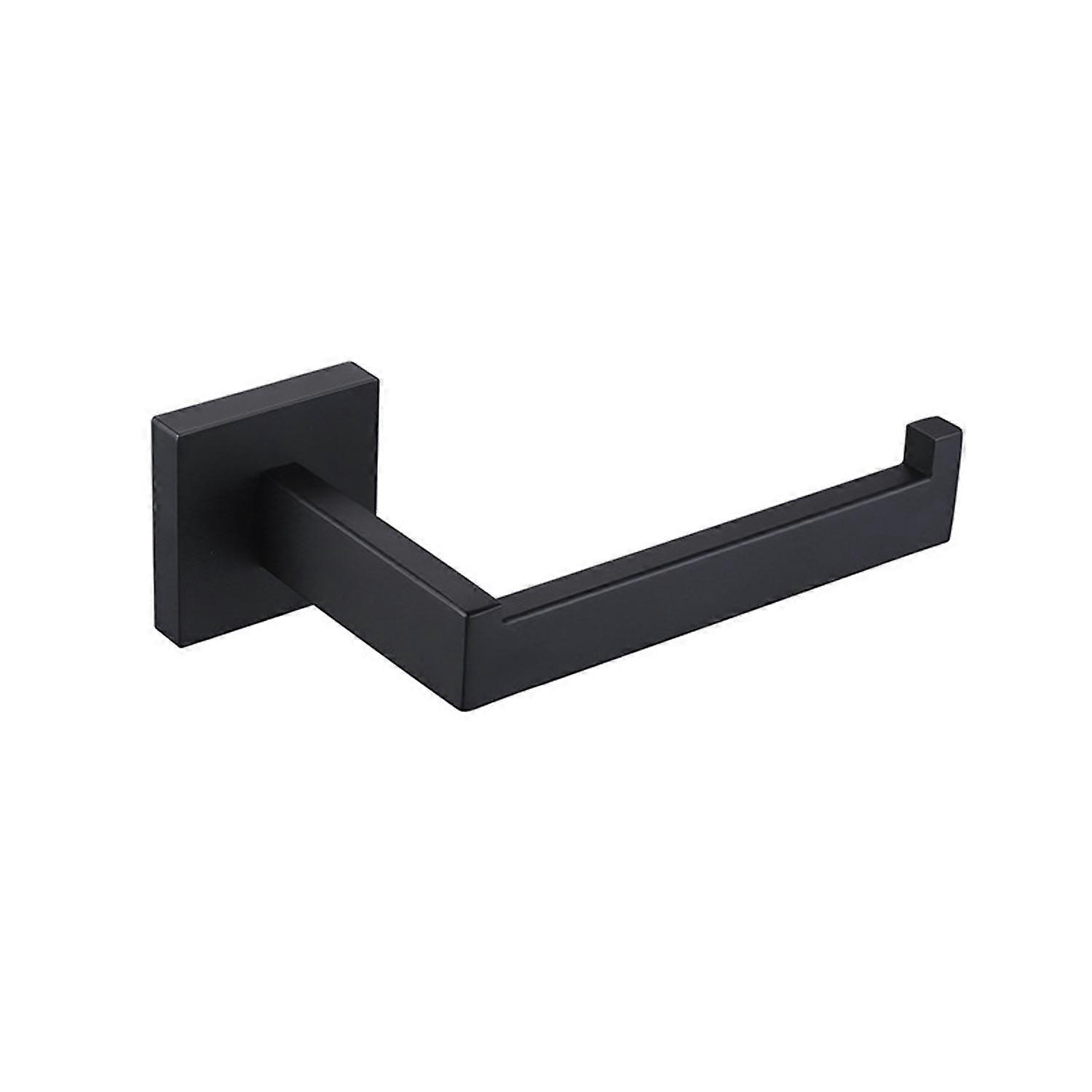 Black toilet paper holder