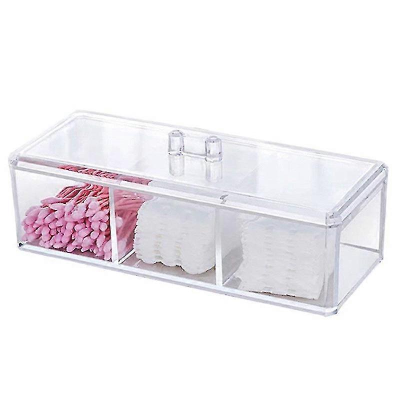Cotton Ball/swab Holder, With 3 Compartments
